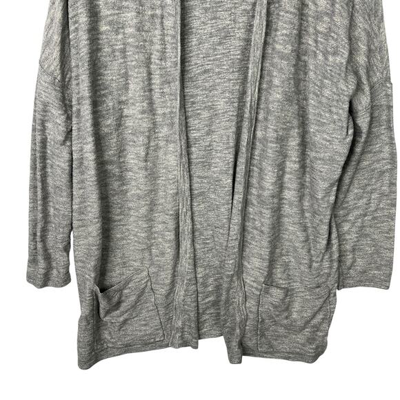 J Jill Open Front Sweater Drape Layering Cardigan Gray Womens XL - Picture 3 of 7